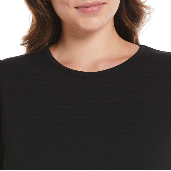 Rafaella Ladies Eyelet Top - Black - Size XL - NWT - Picture 3 of 7